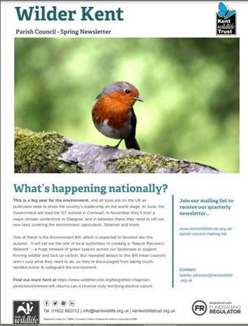  - Kent Wildlife Trust - Parish Council Spring Newsletter